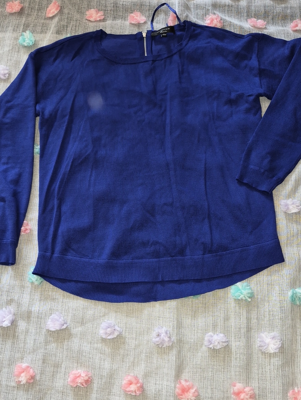 Spense Women's Royal Blue Long Sleeve Crewneck Sweater